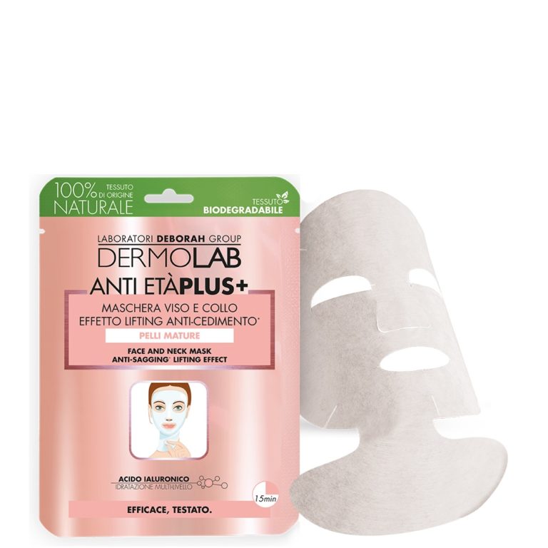MASCHERA ANTI-ETÀ PLUS - viso e collo effetto lifting anticedimento