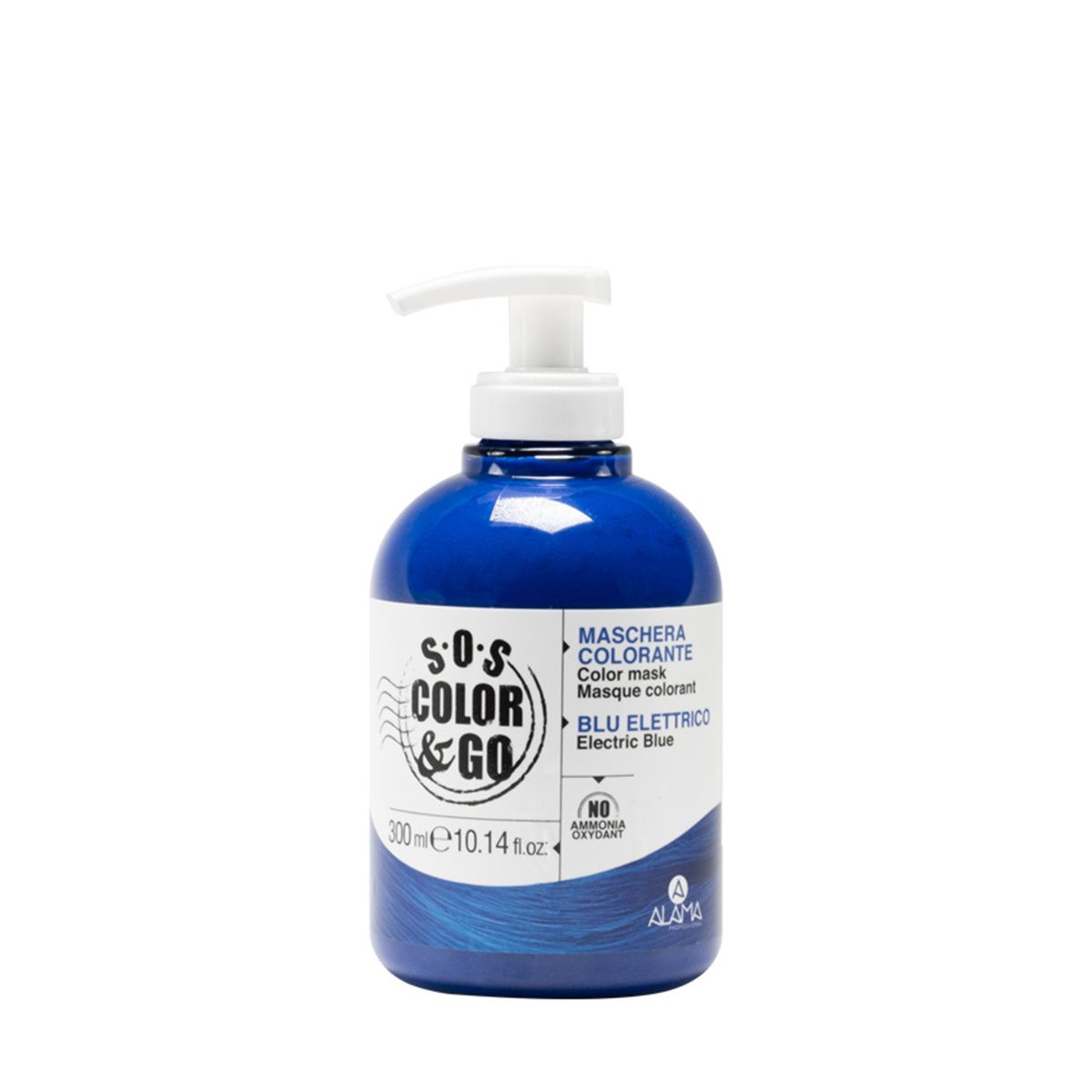 ALAMA SOS COLOR & GO - Maschera colorata condizionante Blu Elettrico