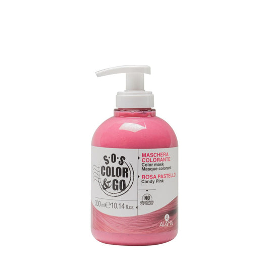 ALAMA SOS COLOR & GO - Maschera colorata condizionante Rosa Pastello