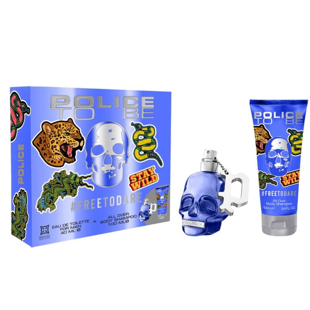 COFANETTO POLICE FREETODARE MAN EDT 40ML + BODY SHAMPOO 100ML