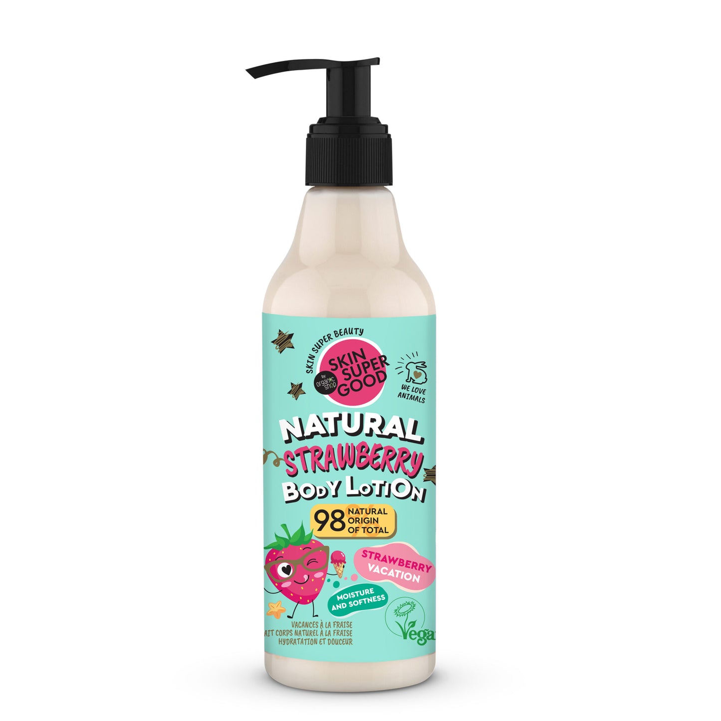 LOZIONE CORPO NATURALE FRAGOLA | STRAWBERRY VACATION - Idratazione & Morbidezza