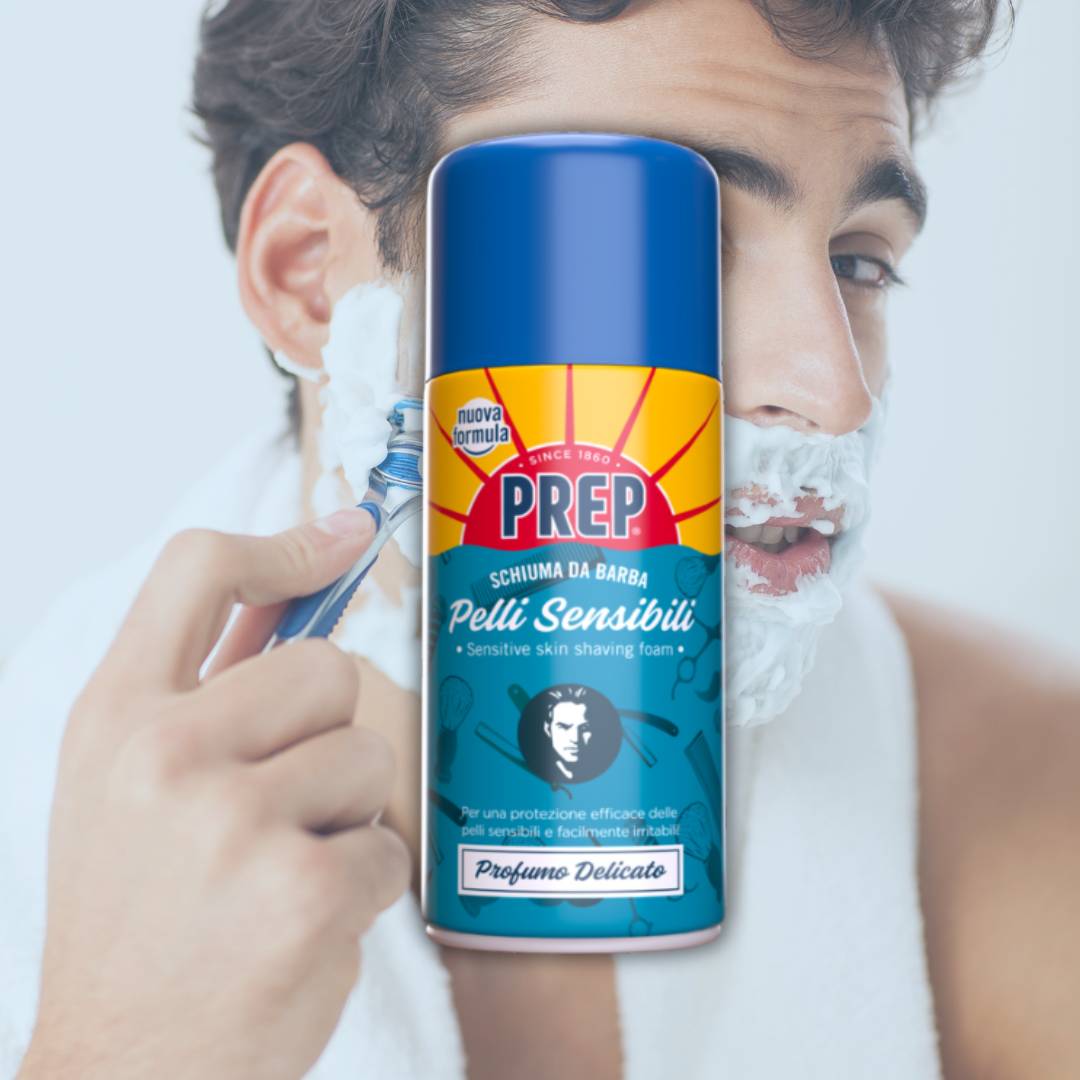 SCHIUMA DA BARBA PELLI SENSIBILI - Profumo delicato 300ml