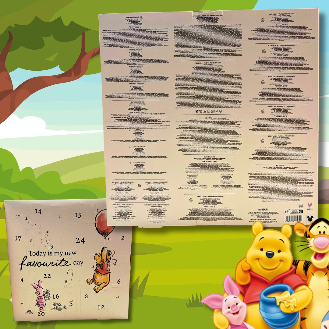 MAD BEAUTY | DISNEY WINNIE THE POOH – Calendario dell’Avvento 24 Caselle, Vegan Friendly