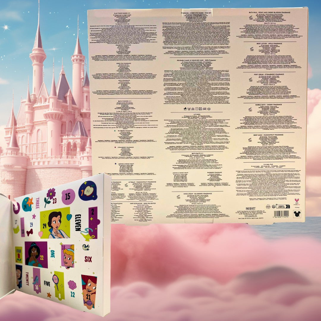 MAD BEAUTY | DISNEY PRINCESS – Calendario dell’Avvento 24 Caselle, Vegan Friendly