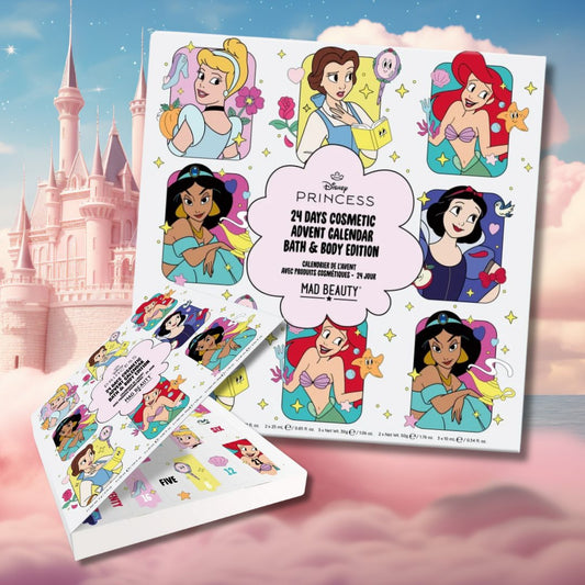 MAD BEAUTY | DISNEY PRINCESS – Calendario dell’Avvento 24 Caselle, Vegan Friendly