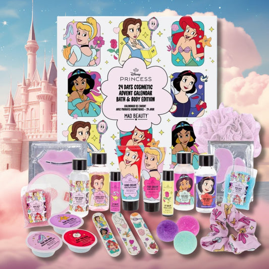 MAD BEAUTY | DISNEY PRINCESS – Calendario dell’Avvento 24 Caselle, Vegan Friendly