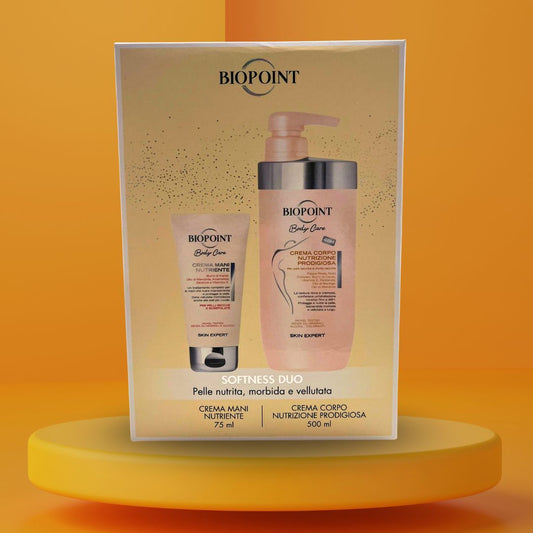 BIOPOINT SOFTNESS DUO – Crema Corpo Nutrizione Prodigiosa + Crema Mani Nutriente