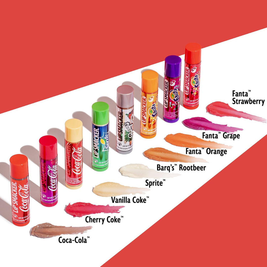 LIP SMACKER - Balsamo Labbra kit 8pezzi Coca Cola