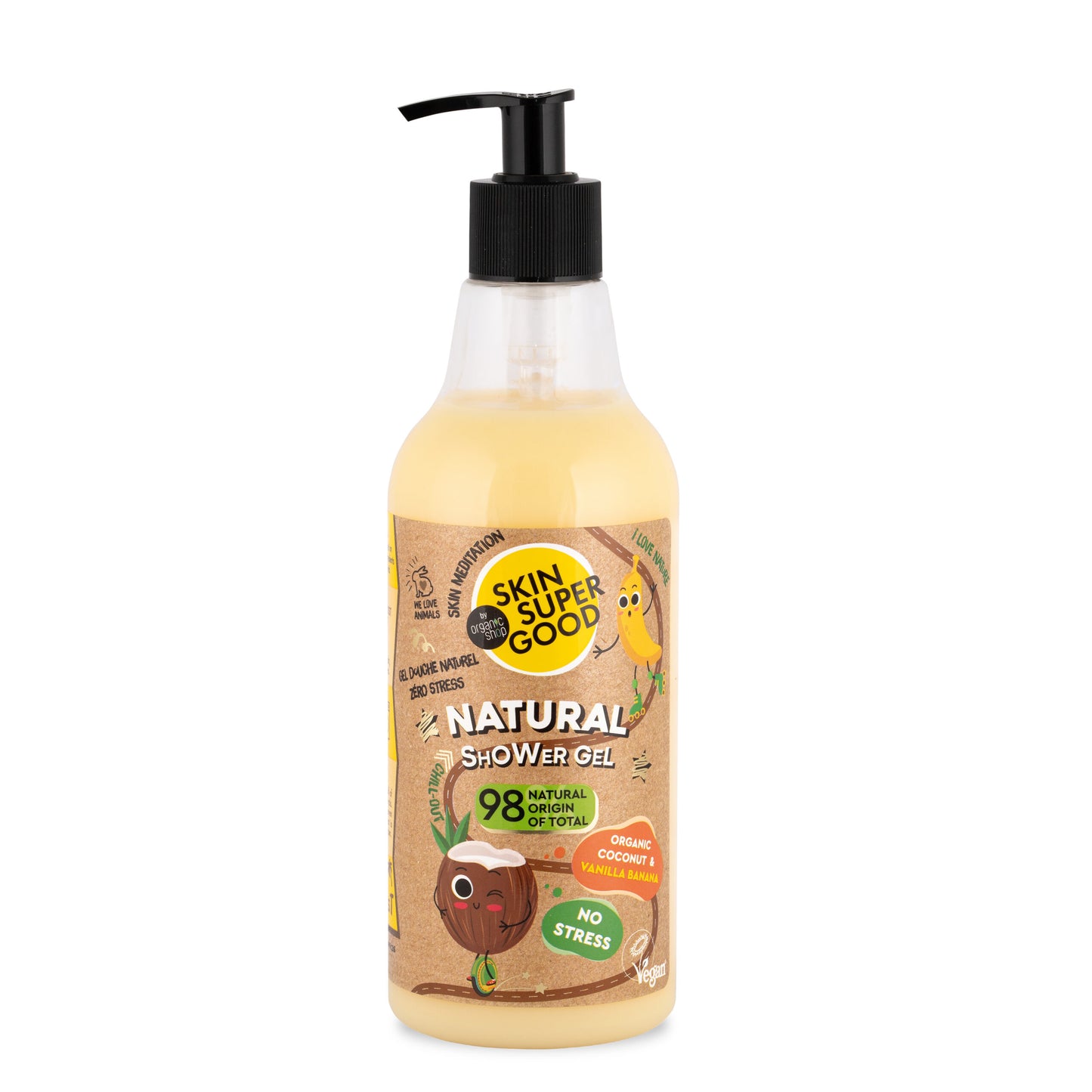 GEL DOCCIA NATURALE | NO STRESS - Cocco & Banana Vaniglia BIO