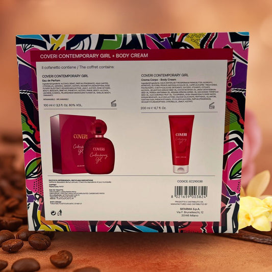 ENRICO COVERI | Cofanetto Contemporary Girl - Eau de Parfum 100ml + Crema Corpo 200ml