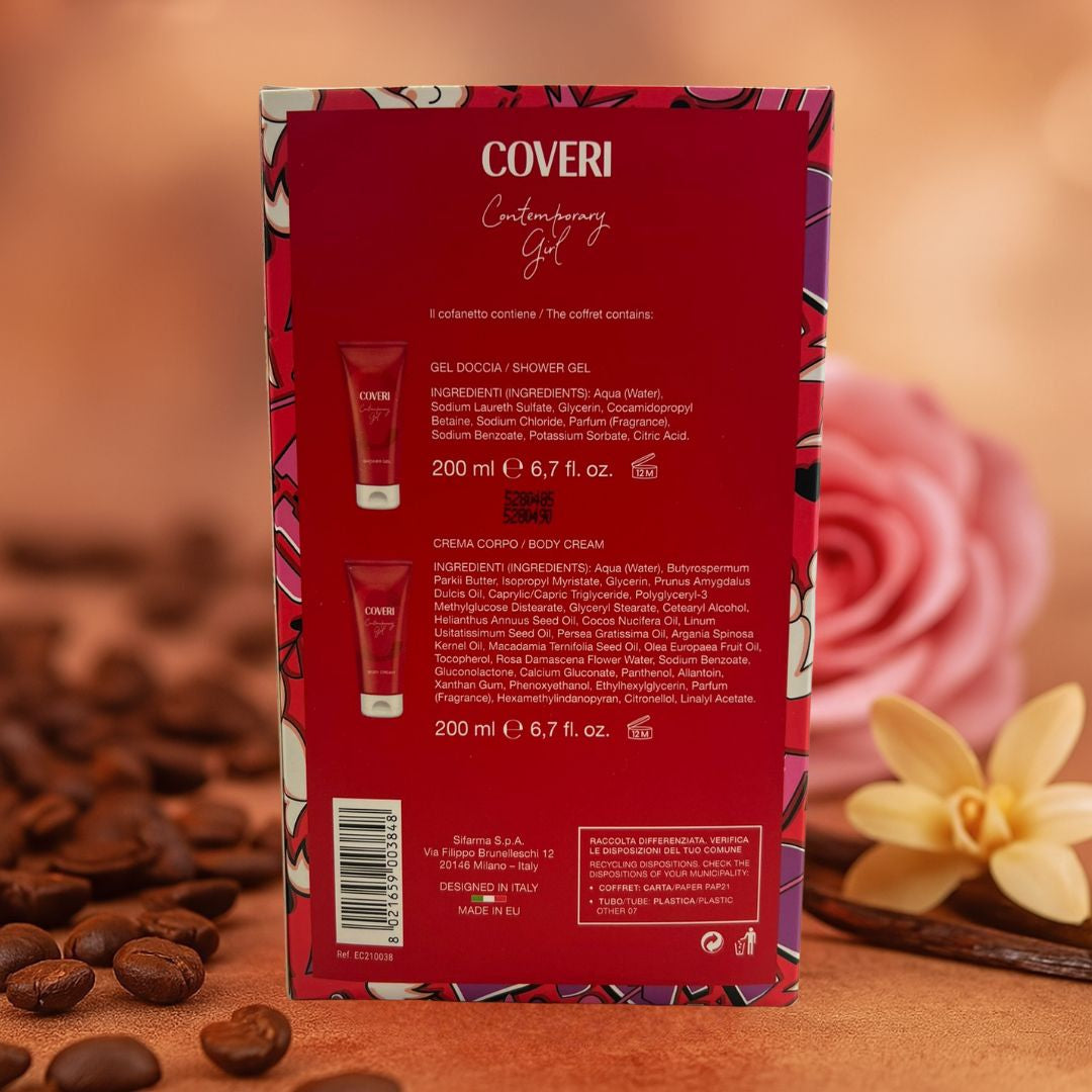 ENRICO COVERI - Cofanetto Contemporary Girl | Gel Doccia 200ml + Crema Corpo 200ml