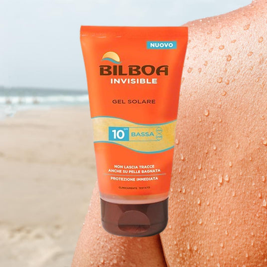 GEL SOLARE SPF10+ INVISIBLE - Non lascia tracce, neanche su pelle bagnata