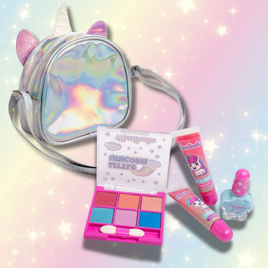 MARTINELIA LITTLE UNICORN BAG – Borsetta tracolla Set Make Up per bambini