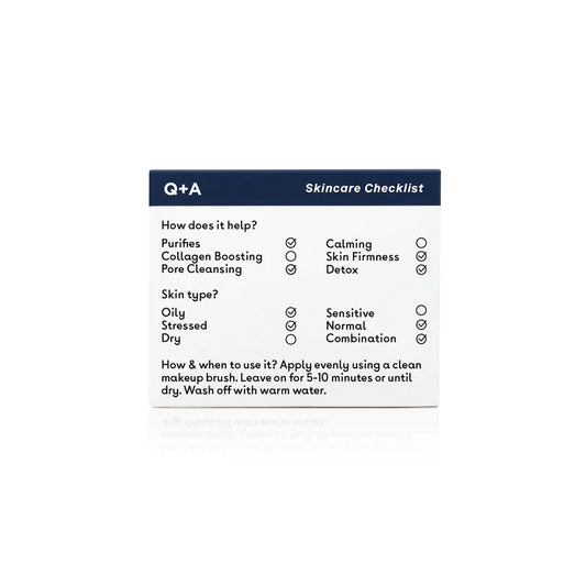 Q+A ACTIVATED CHARCOAL - Maschera viso al carbone attivo 50g