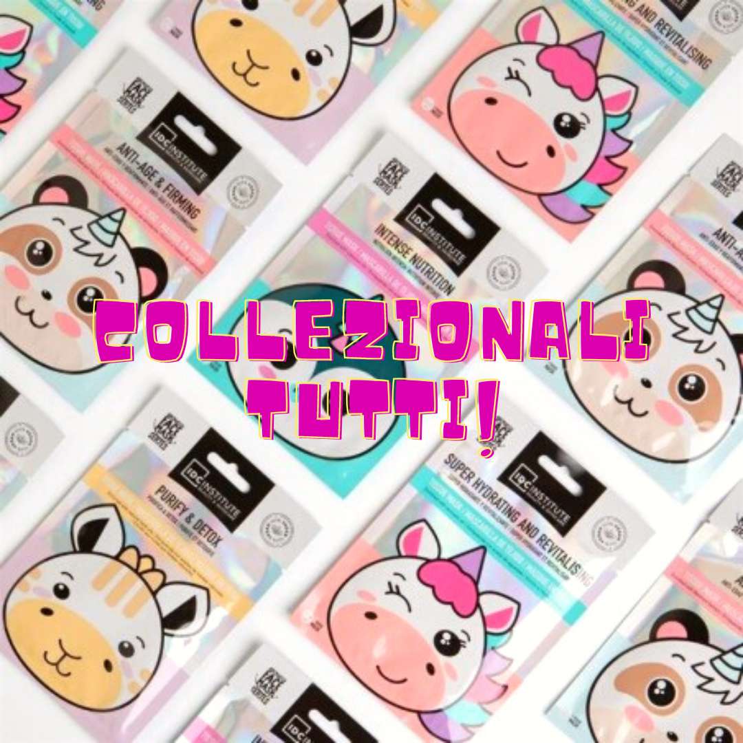 IDC - MASCHERA VISO VEGANA LENITIVA E IDRATANTE - Animated Face Mask Series