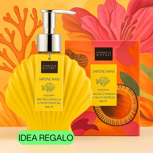 SAPONE MANI in CERAMICA | Bacche di Vaniglia e Frutti Tropicali 400ml