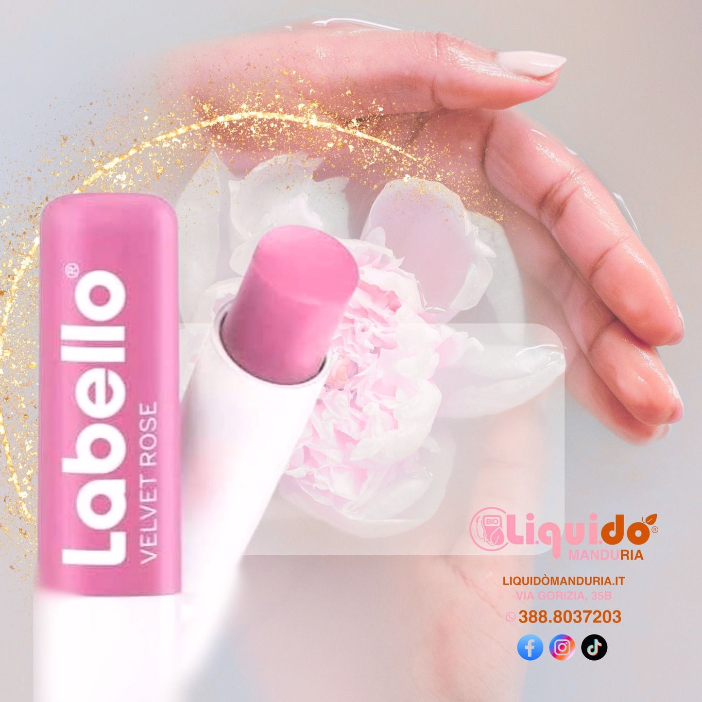 VELVET ROSE - Balsamo labbra alla rosa vellutata