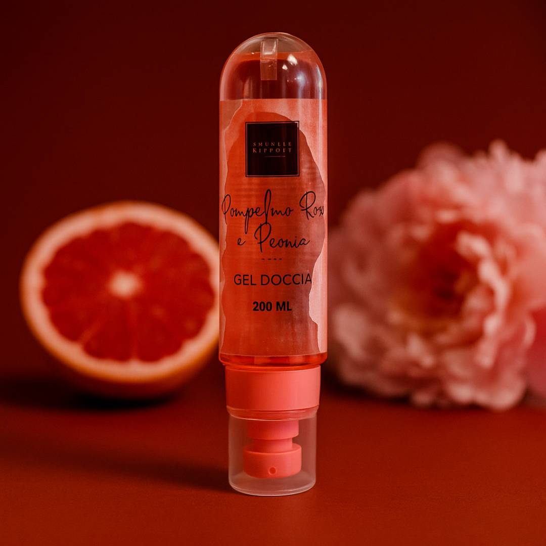 GEL DOCCIA | Pompelmo Rosa e Peonia 200ml - Deterge la pelle lasciandola morbida, profumata e tonificata