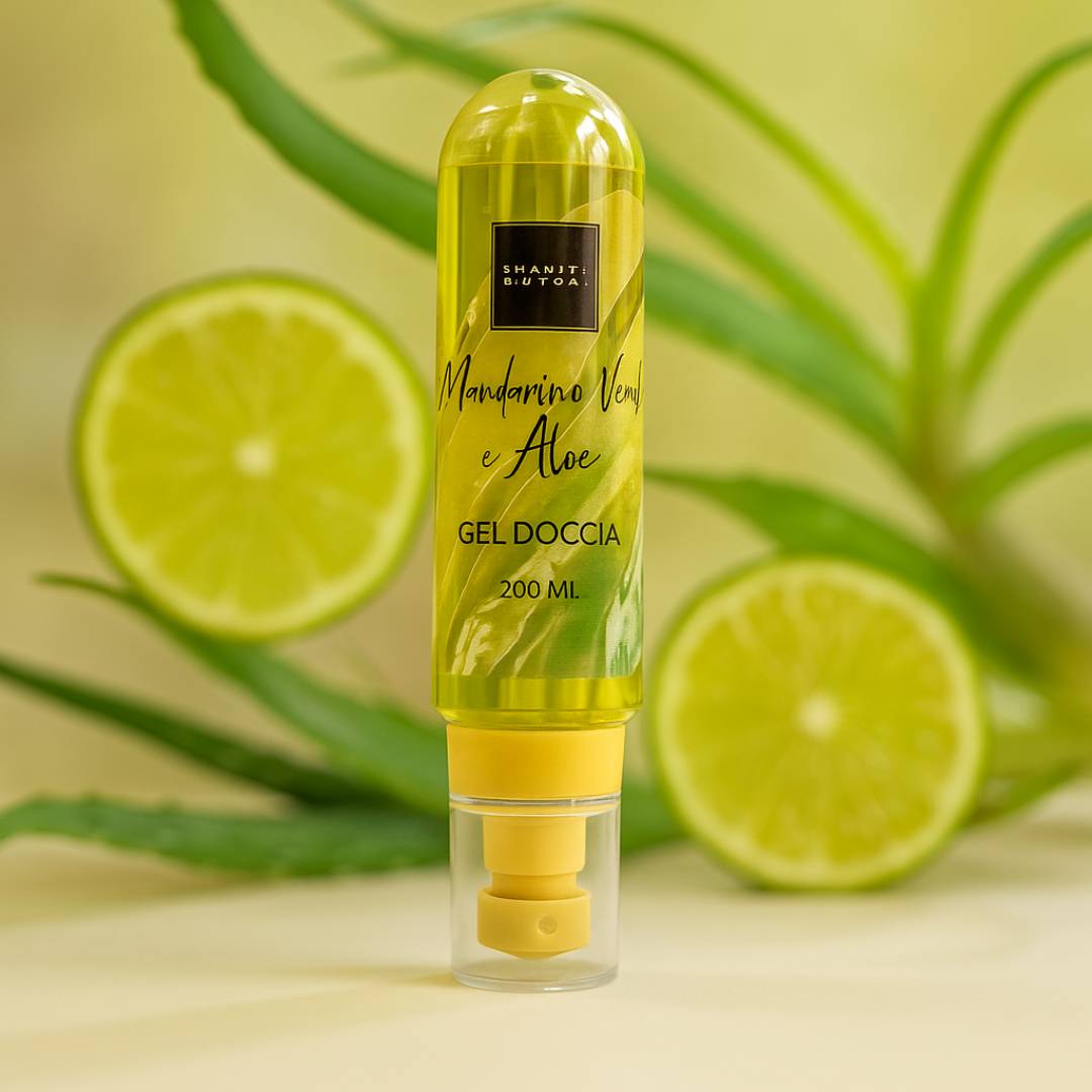GEL DOCCIA | Mandarino Verde e Aloe 200 ml - Idratante, lenitiva, per le pelli più sensibili
