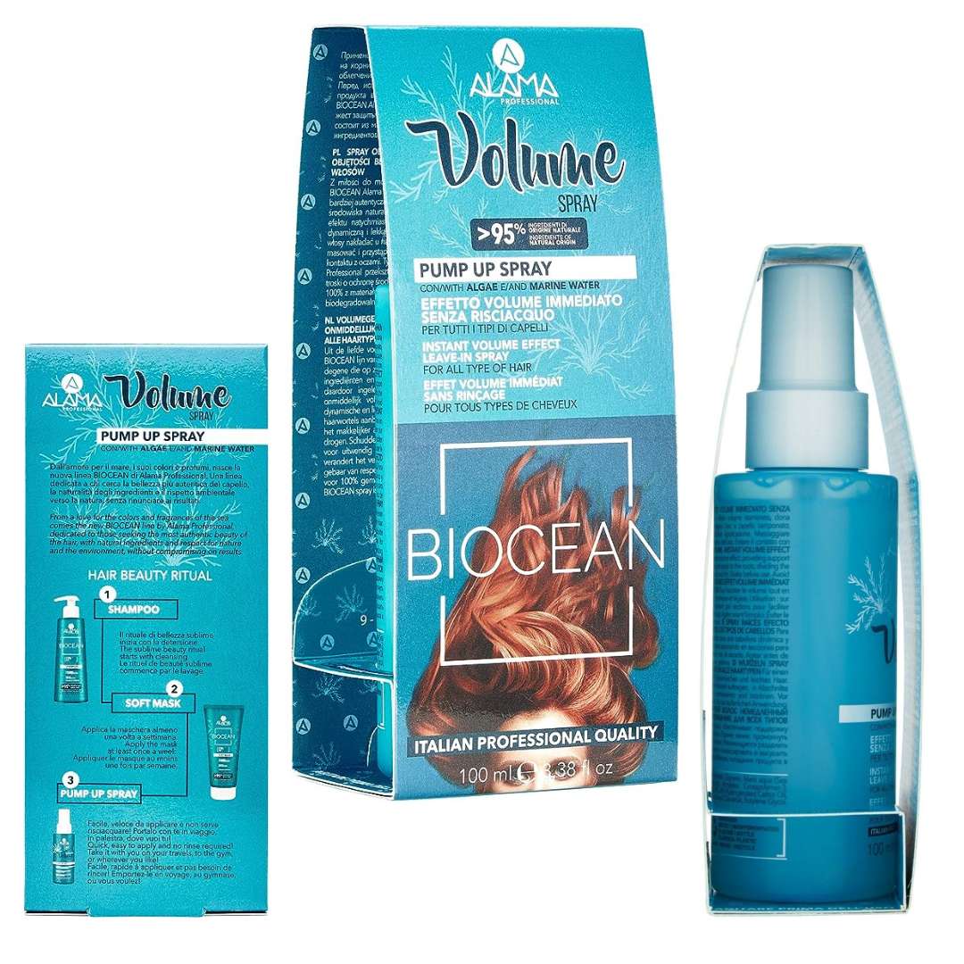PUMP UP Spray effetto volume immediato senza risciacquo - con alga e acqua marina