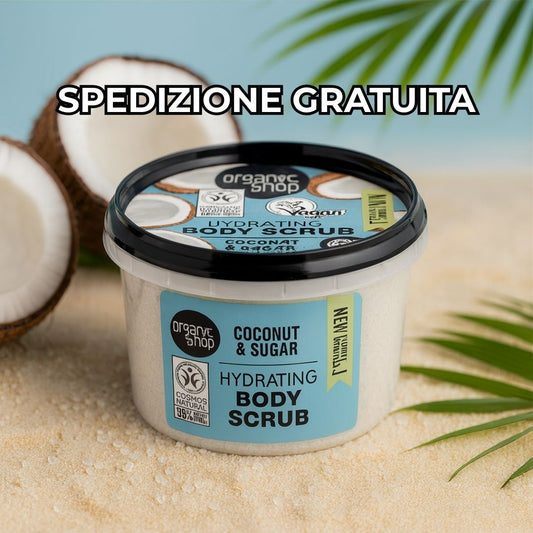 ORGANIC SHOP | SCRUB CORPO VEGAN - Olio di Cocco e Zucchero Naturale