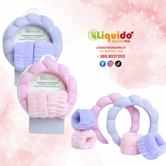 IDC INSTITUTE - Fascia per capelli e polsiere