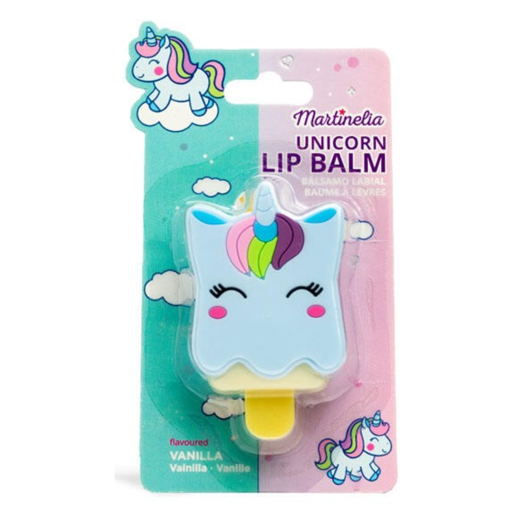 MARTINELIA- Balsamo per labbra unicorno su un portachiavi-