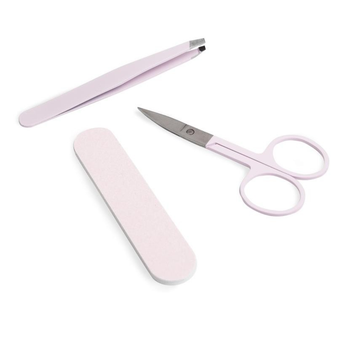 IDC Institute Beauty Set: Lima per unghie + Forbici + Pinzette