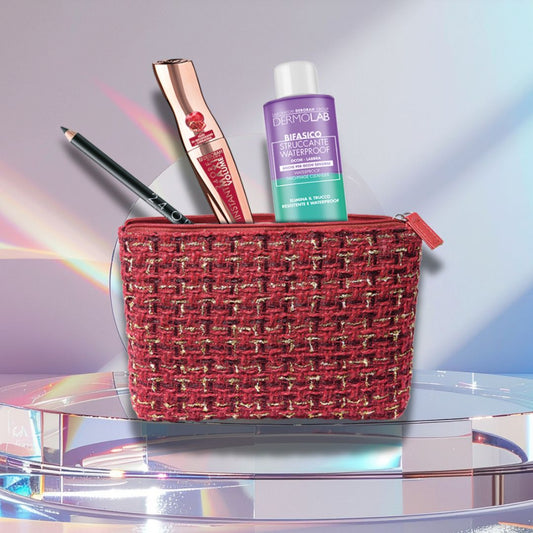 DEBORAH MILANO POCHETTE 03 | Mascara 24H Instant MaxiVolume + Matita Occhi Nera 24H + Struccante Bifasico