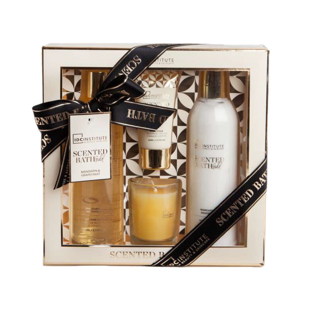 SCENTED BATH GOLD COFANETTO | Accessori da bagno e scrub- mandarino e pompelmo