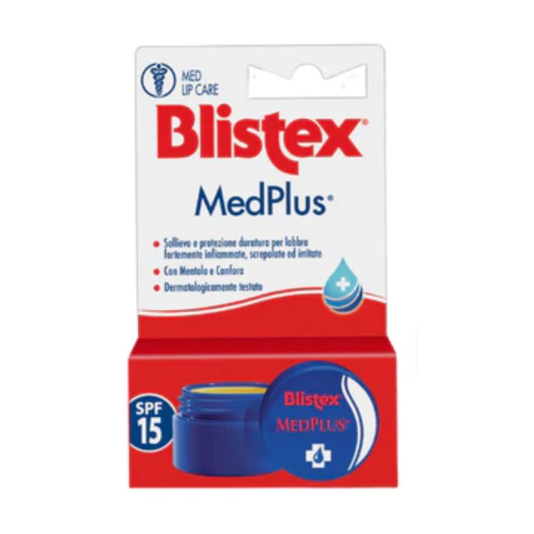 MEDPLUS COOLING CARE - Idratante labbra Rinfrescante in vasetto con Canfora e Mentolo +SPF15