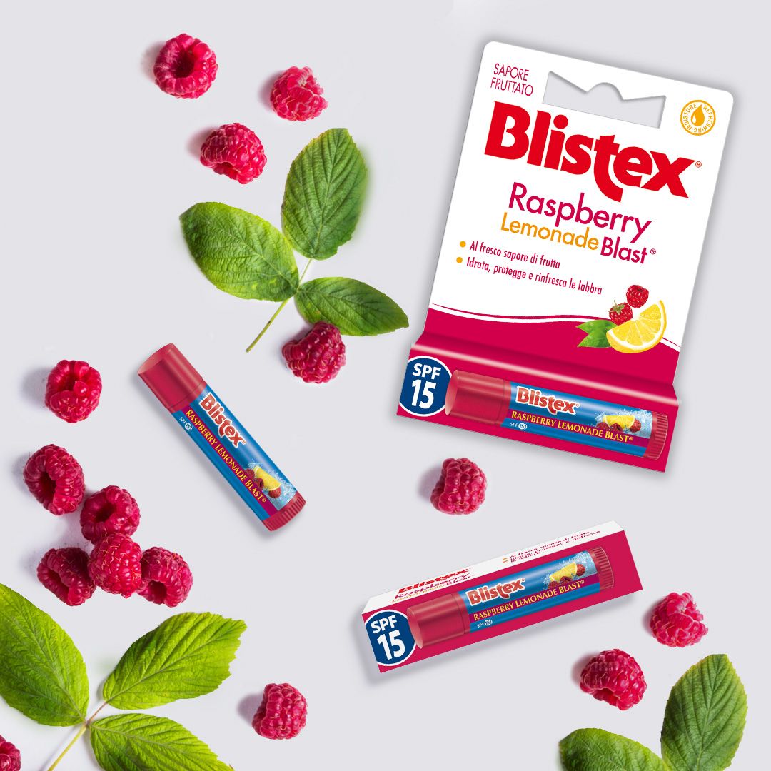 RASPBERRY | Lemonade blast - Balsamo trattamento labbra spf 15 - limone e more