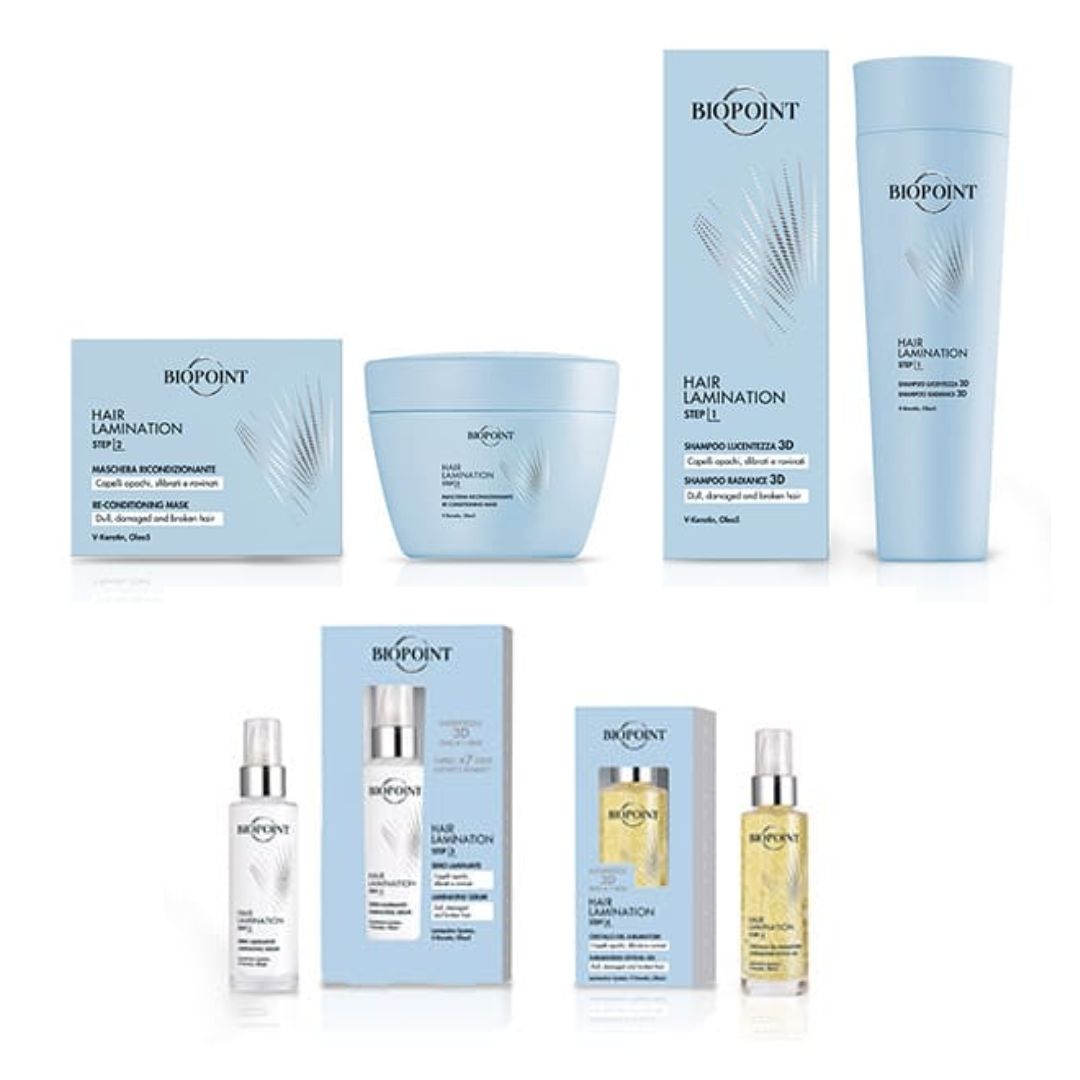 BIOPOINT HAIR LAMINATION - SHAMPOO LUCENTEZZA 3D - step 1