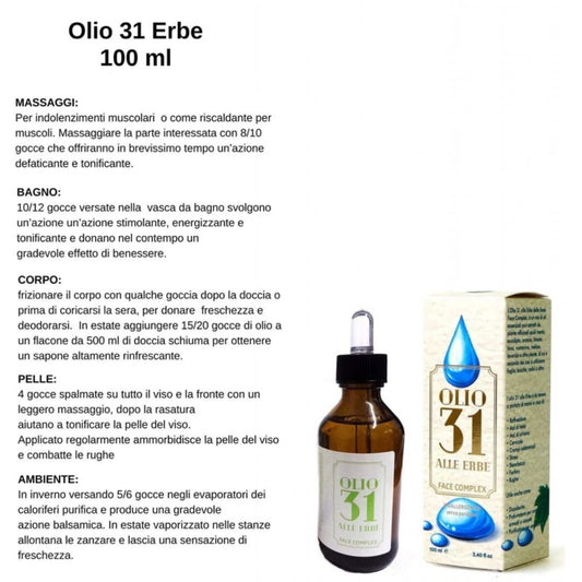 OLIO ESSENZIALE - olio 31 alle erbe
