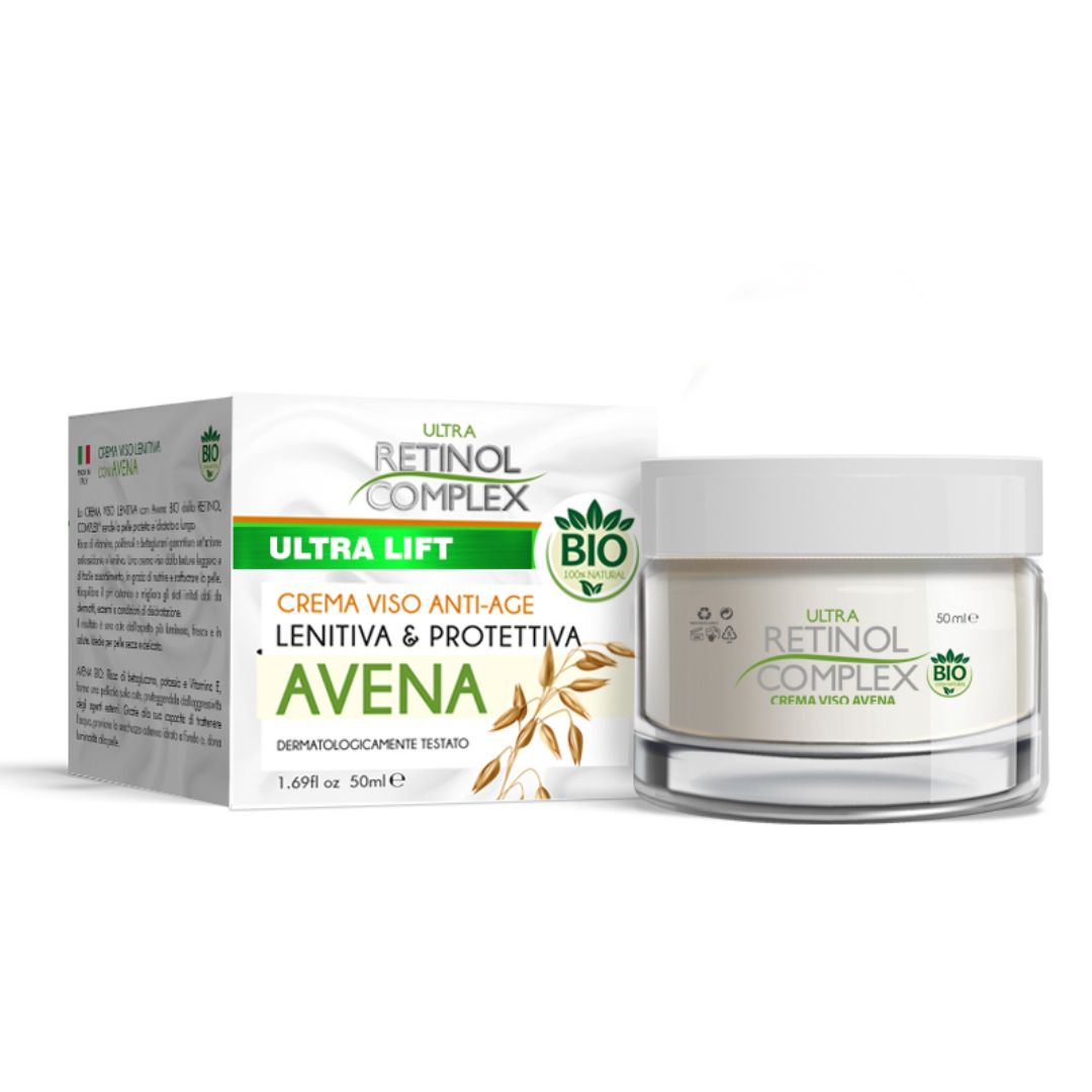 CREMA VISO ANTI-AGE - Lenitiva e protettiva con avena