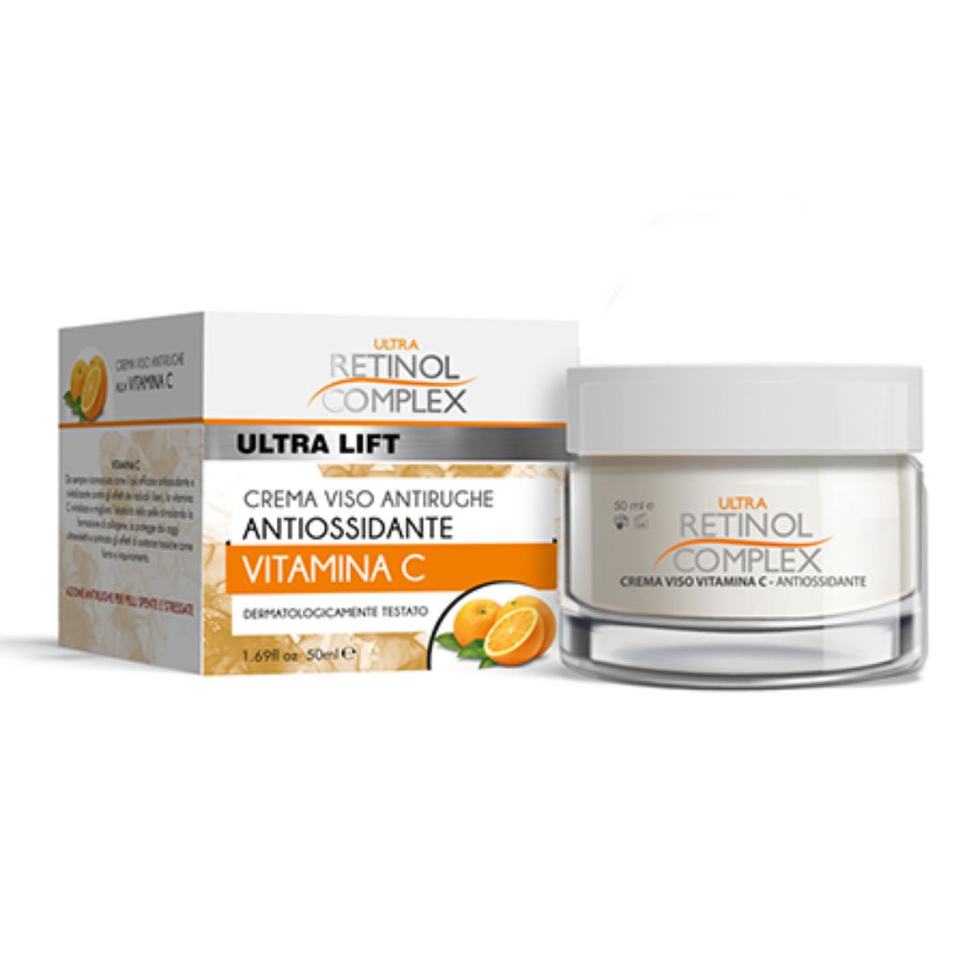 CREMA VISO ANTIRUGHE ANTIOSSIDANTE - Con vitamina C