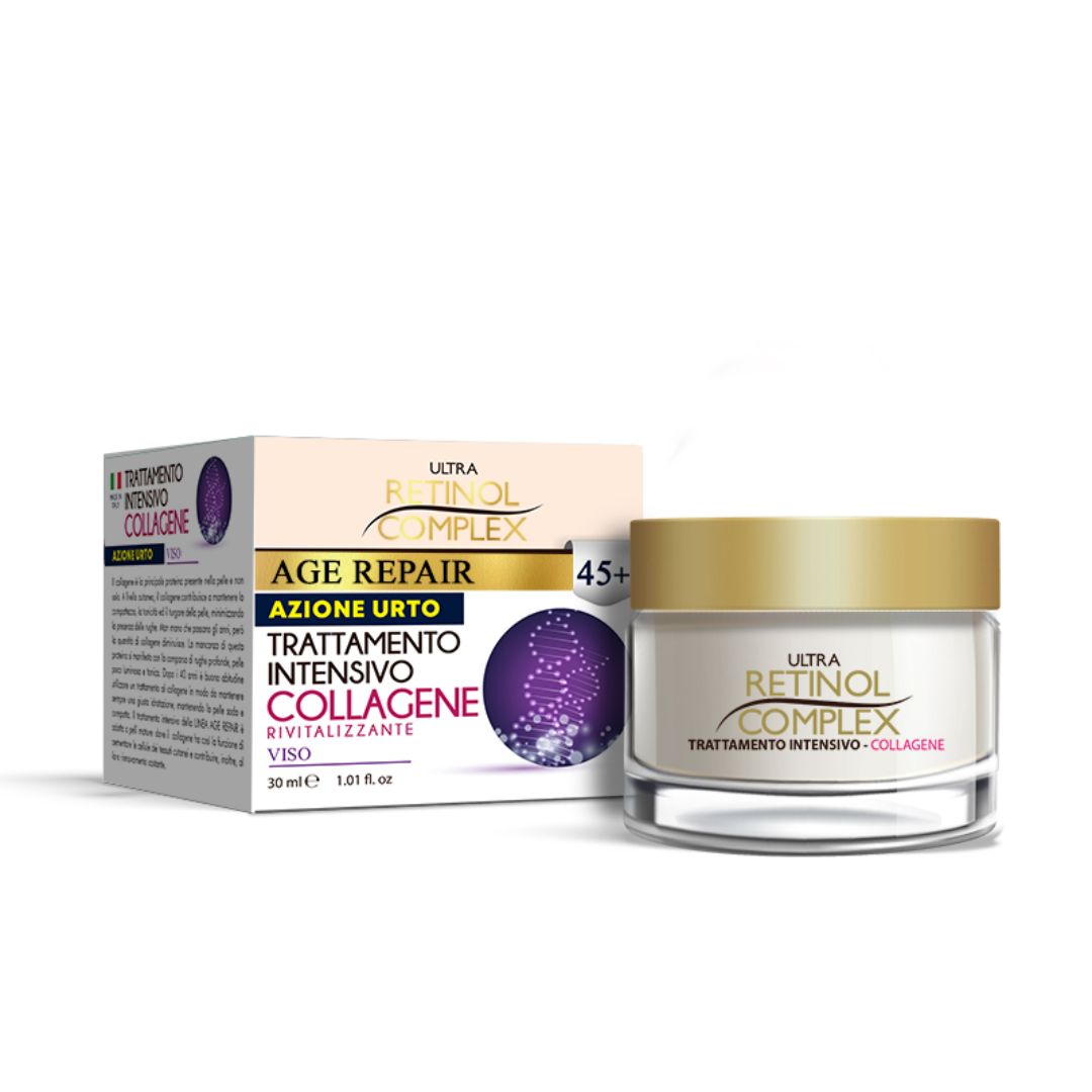 CREMA VISO AZIONE URTO 45+ - Con Collagene rivitalizzante viso