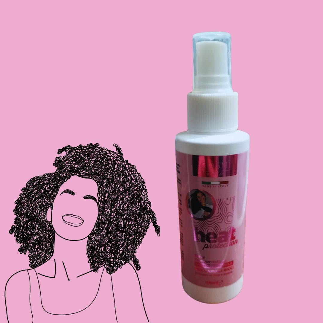 COSMI SPRAY TERMOPROTETTORE | protegge da piastra e phon per capelli RICCI - con cheratina idrolizzata