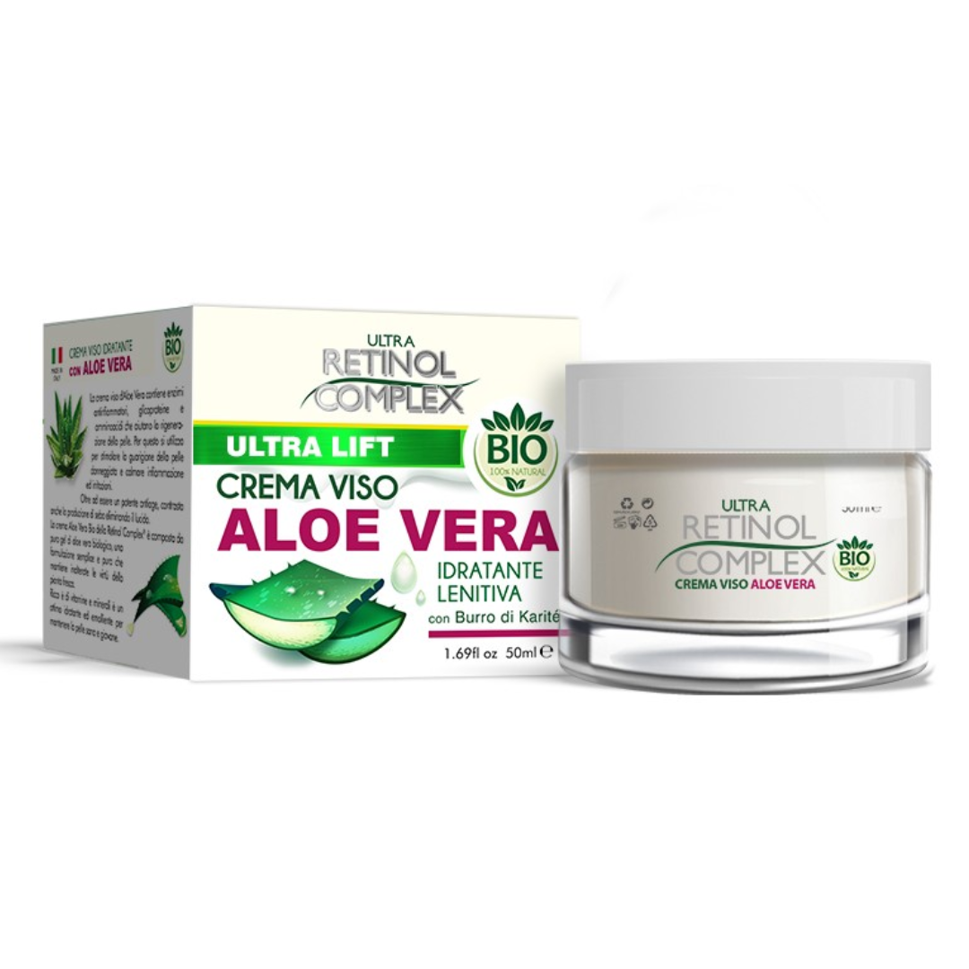 CREMA VISO ANTIRUGHE LENITIVA PROTETTIVA - Aloe vera