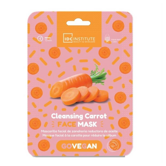 IDC - Maschera viso vegana alla carota per pelli sensibili e grasse