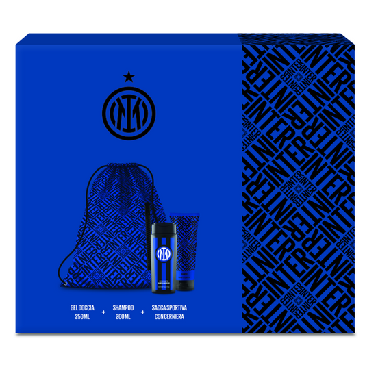 INTER - COFANETTO SACCA + GEL DOCCIA 250 ML + SHAMPOO TUBO 200 ML