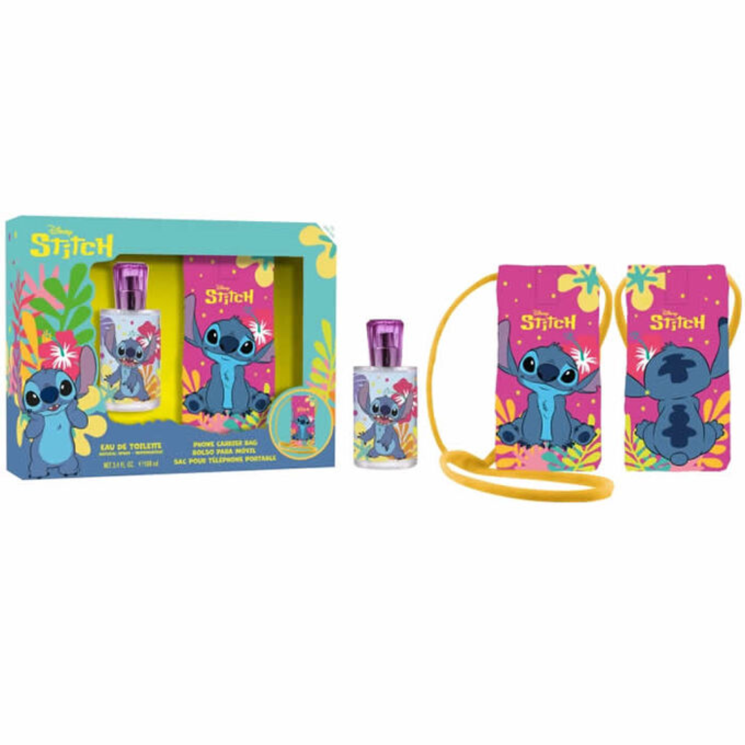 Disney Stitch - Cofanetto Eau De Toilette 100 Ml + Borsa Per Cellulare