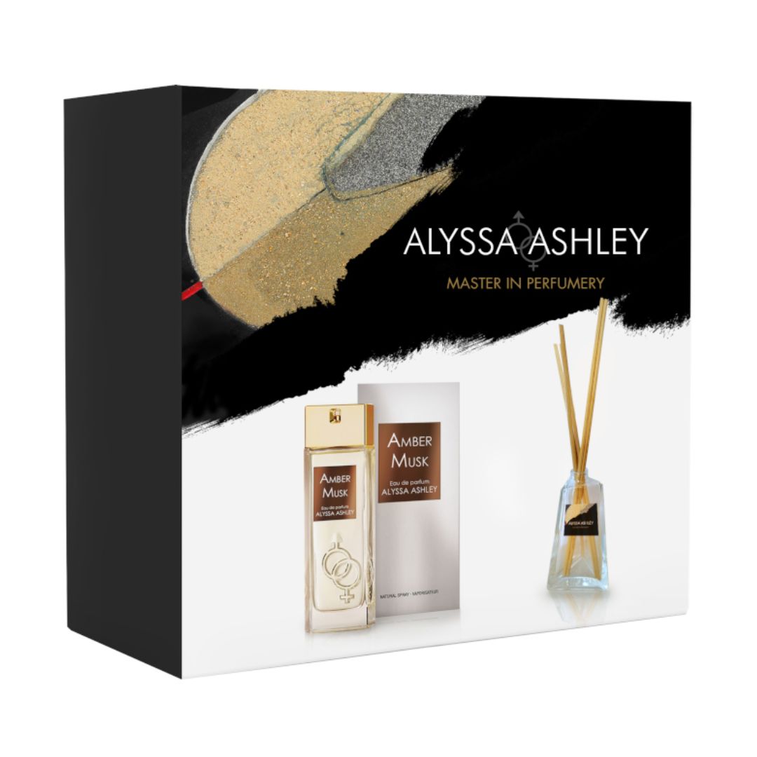 ALYSSA ASHLEY - Amber Musk | Set EDP 50ml + Profumatore Ambiente 50ml