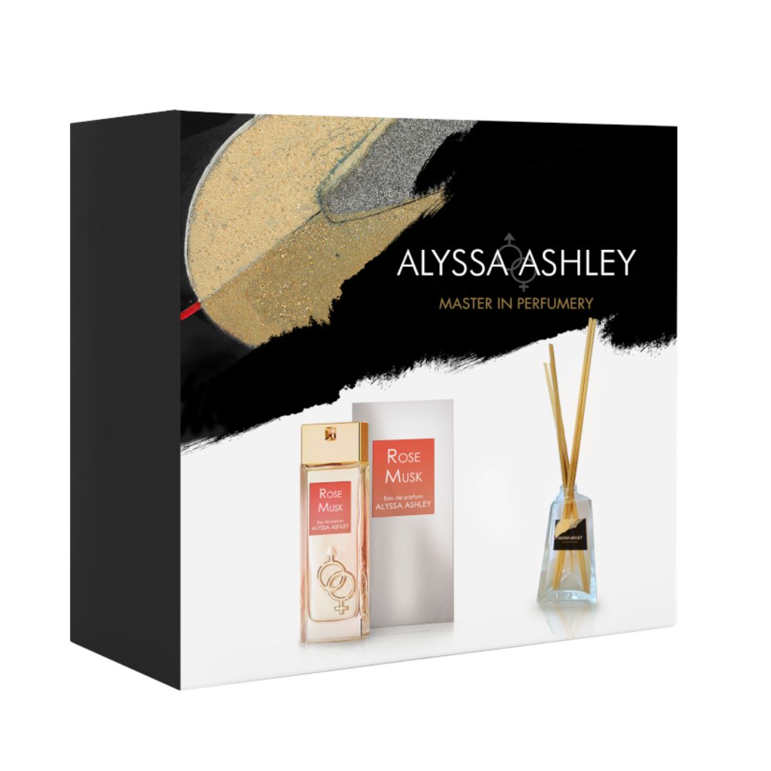 ALYSSA ASHLEY - Rose Musk | Set EDP 50ml + Profumatore Ambiente 50ml