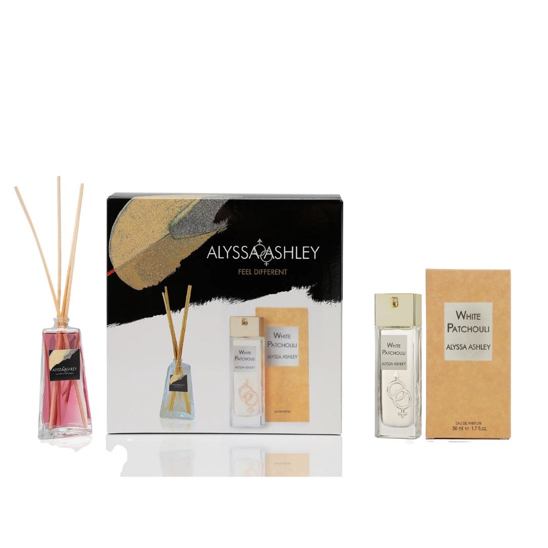 ALYSSA ASHLEY - White Patchouli | Set EDP 50ml + Profumatore Ambiente 50ml