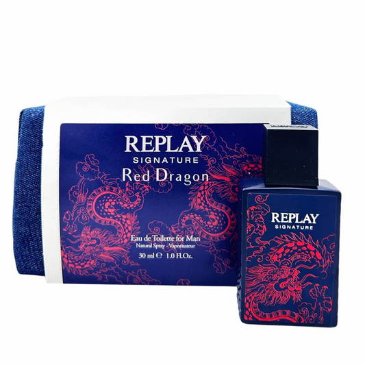 REPLAY RED DRAGON - Set Regalo Uomo EDT 100ml + Pochette