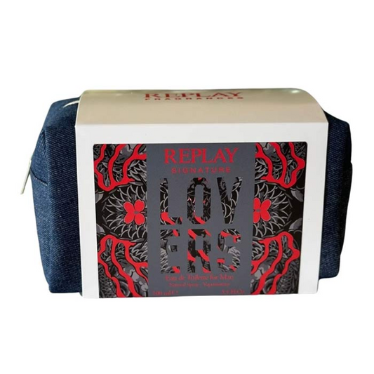 REPLAY LOVERS MAN - Set Regalo Uomo EDT 100ml + Pochette