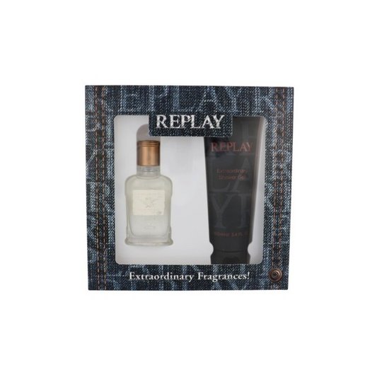 REPLAY JEANS ORIGINAL - Set Regalo Uomo Edt 30ml + Gel Doccia 100ml