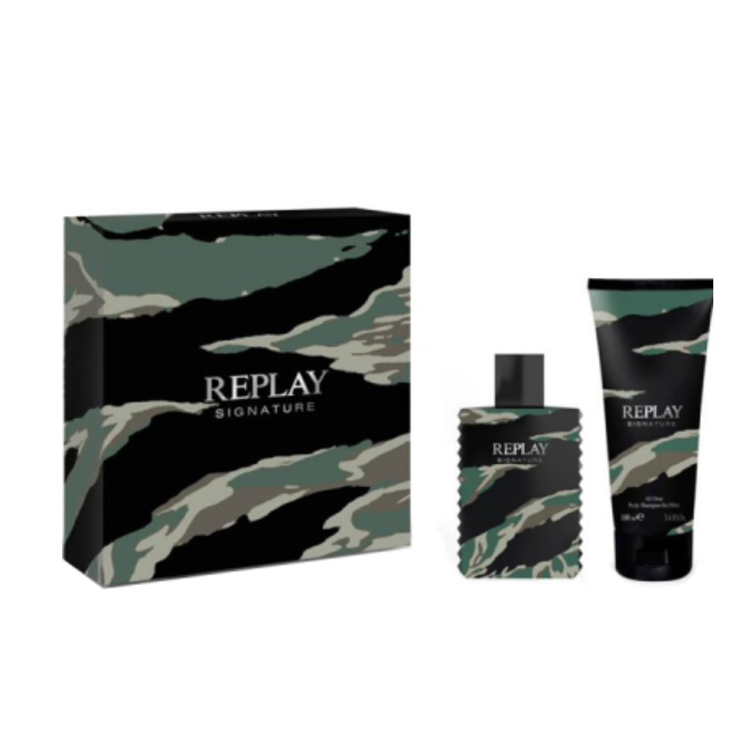 REPLAY SIGNATURE - Set Regalo Uomo Edt 30ml + Gel Doccia 100ml