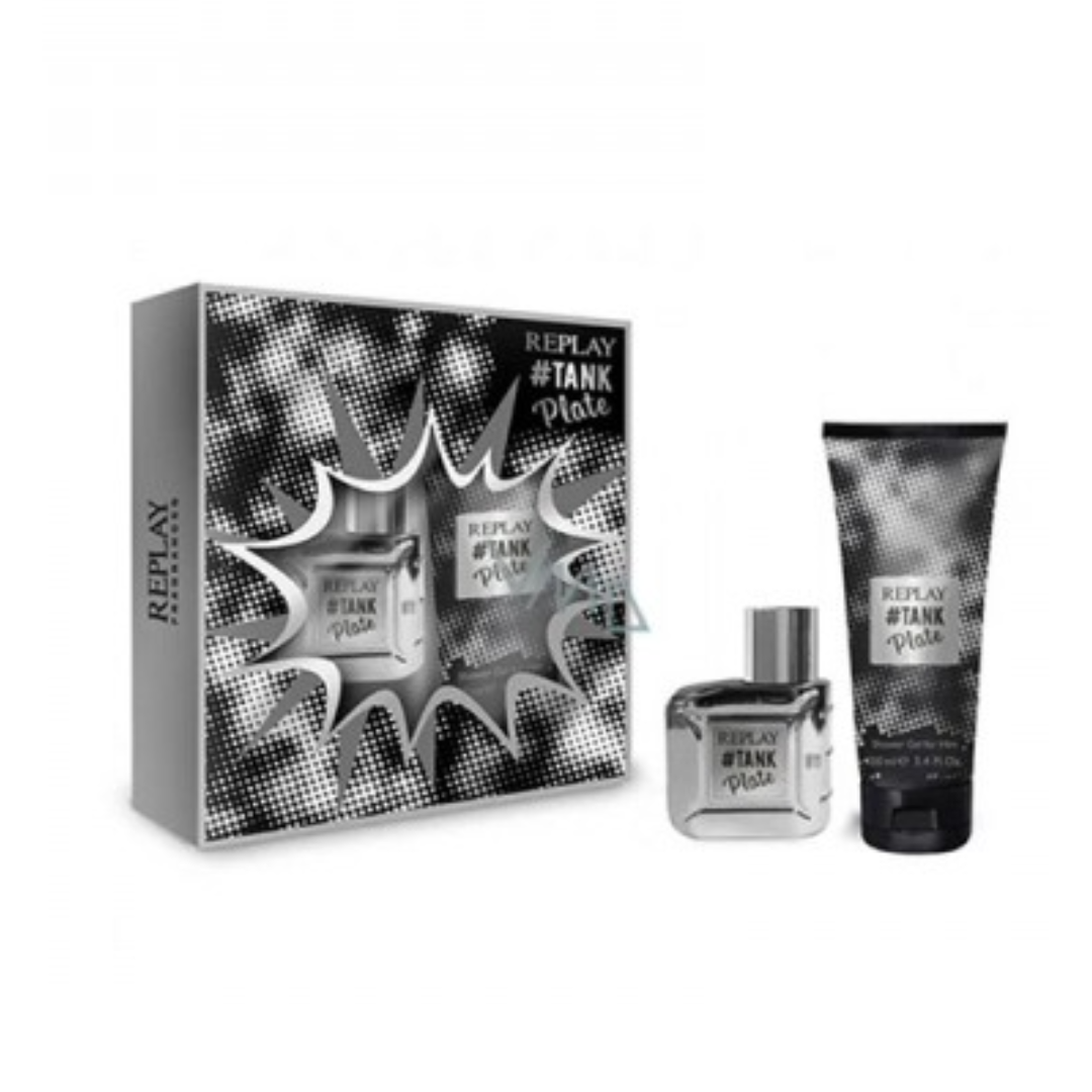 REPLAY TANK PLATE - Set Regalo Uomo Edt 30ml + Gel Doccia 100ml